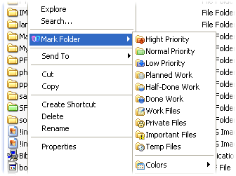 screen capture of Folder Marker