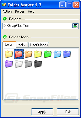 screenshot of Folder Marker