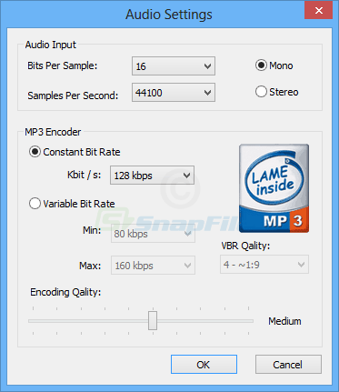 screenshot of Fox Magic Audio Recorder