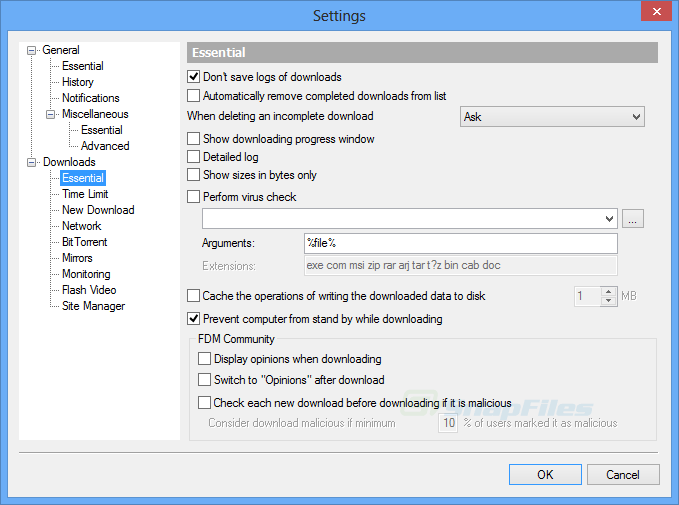 screenshot of Free Download Manager