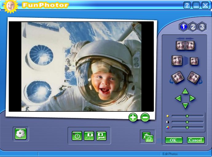 screen capture of FunPhotor