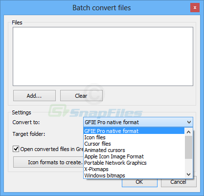 screenshot of Greenfish Icon Editor Pro