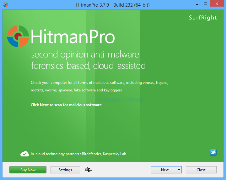 screen capture of HitmanPro