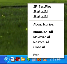 screen capture of Iconize