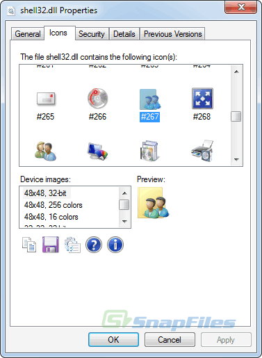 screenshot of IconViewer
