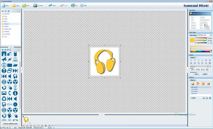 screenshot of IconCool Studio Pro