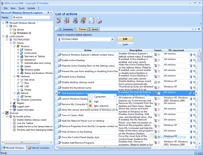 screen capture of IDEAL Secure