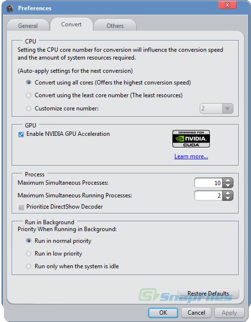 screenshot of ImTOO 3GP Video Converter