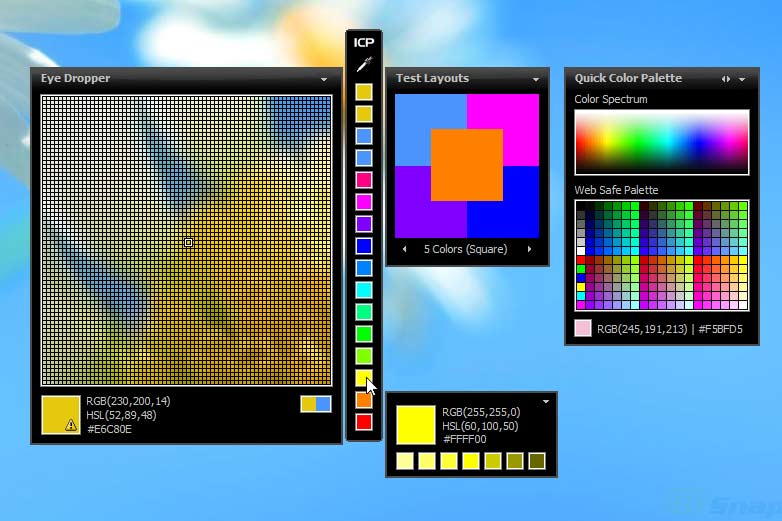 screen capture of Instant Color Picker