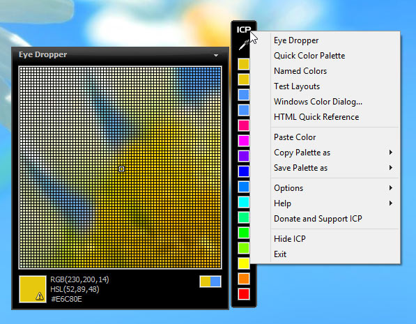 screenshot of Instant Color Picker