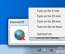 screenshot of InternetOff