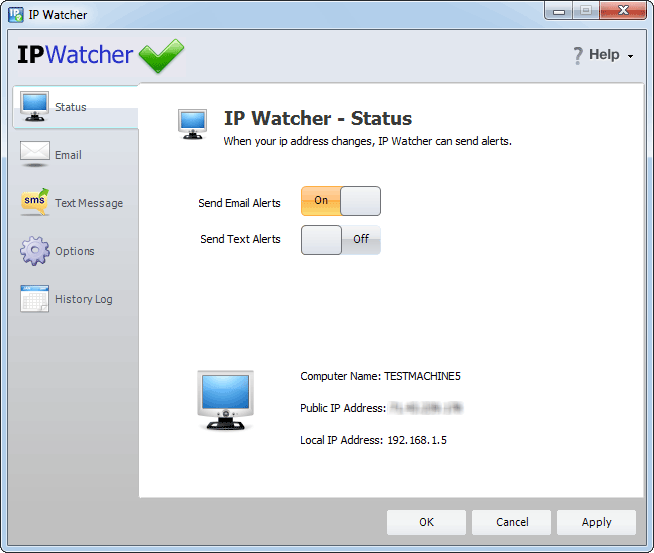 screen capture of IP Watcher