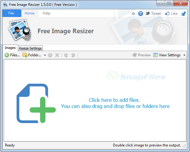 screen capture of iWesoft Free Image Resizer