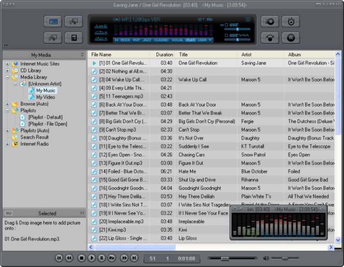screen capture of jetAudio Basic