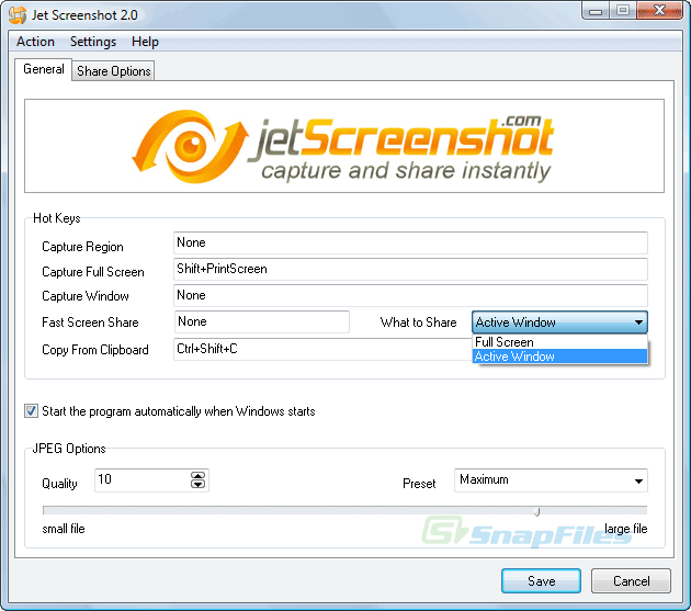 screen capture of Jet Screenshot