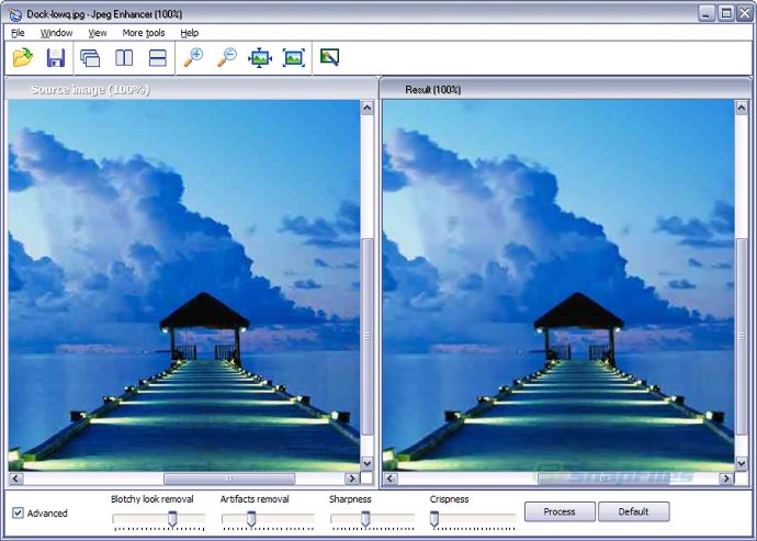 screenshot of JPEG Enhancer