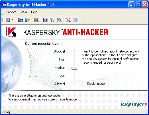 screen capture of Kaspersky Anti-Hacker