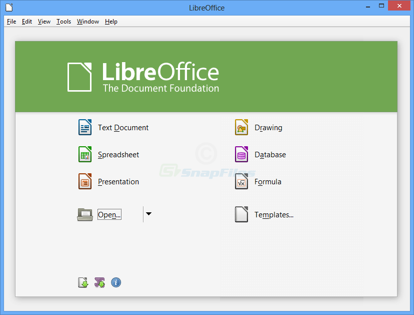screen capture of LibreOffice