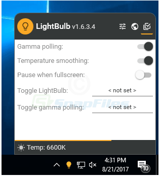 screenshot of LightBulb