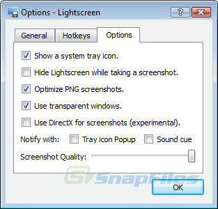 screenshot of Lightscreen