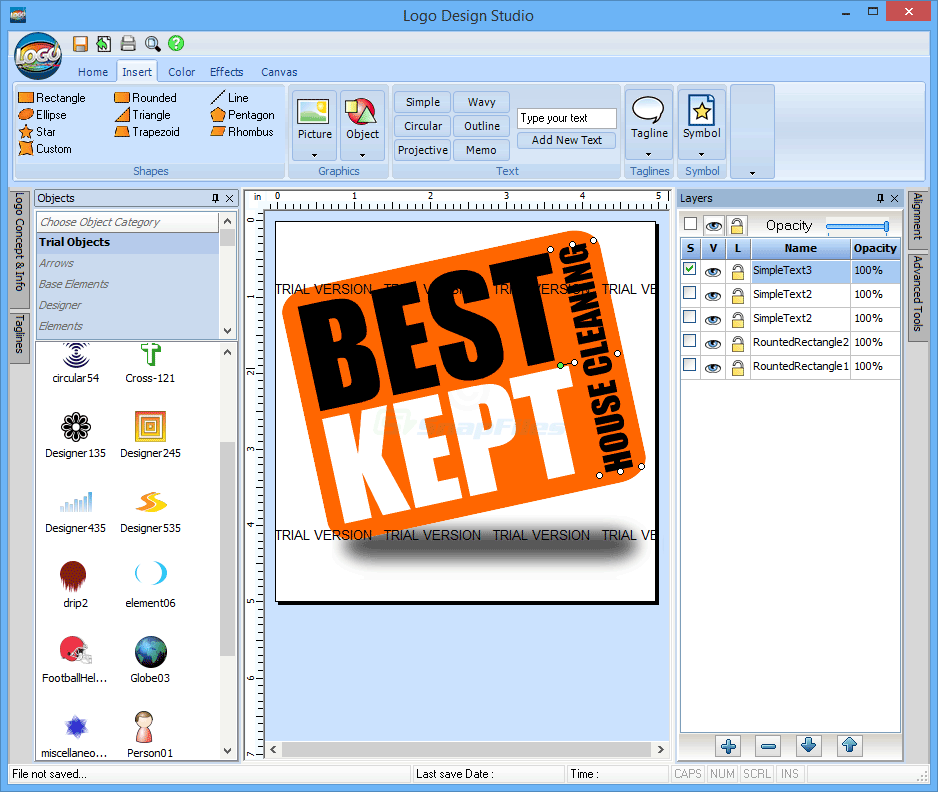 screenshot of Logo Design Studio
