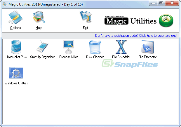 screen capture of Magic Utilities