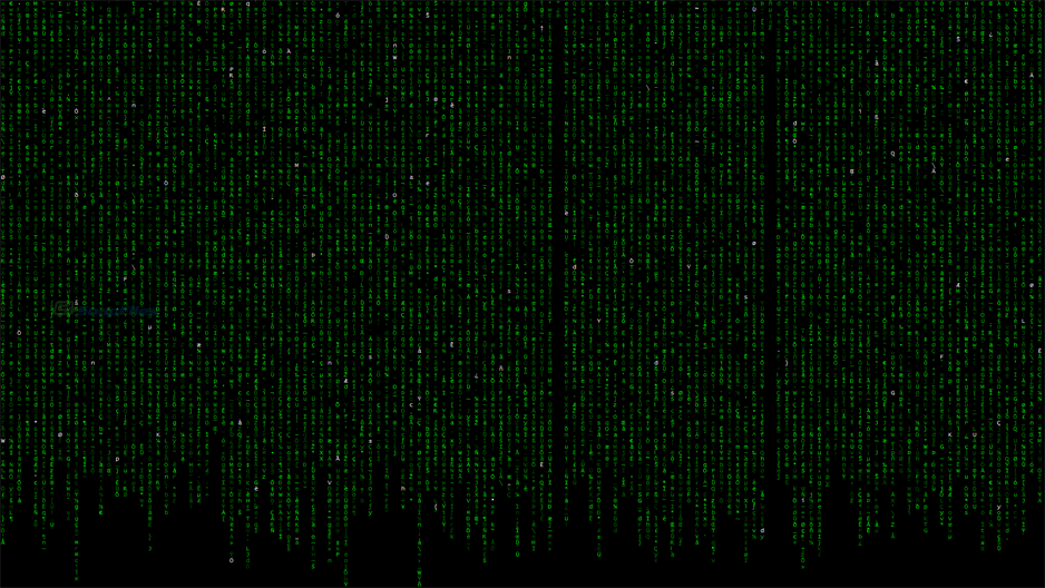 screen capture of Matrix Screen Locker