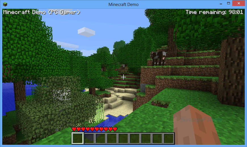 screen capture of Minecraft