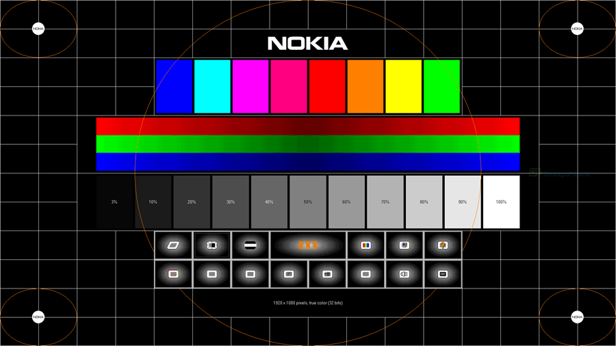 screen capture of Nokia Monitor Test
