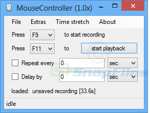 screen capture of Mouse Controller