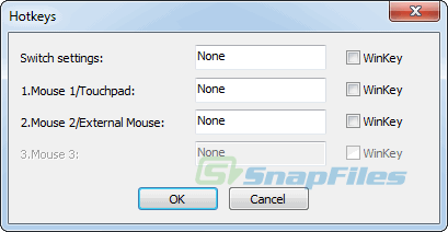screenshot of Mouse Speed Switcher