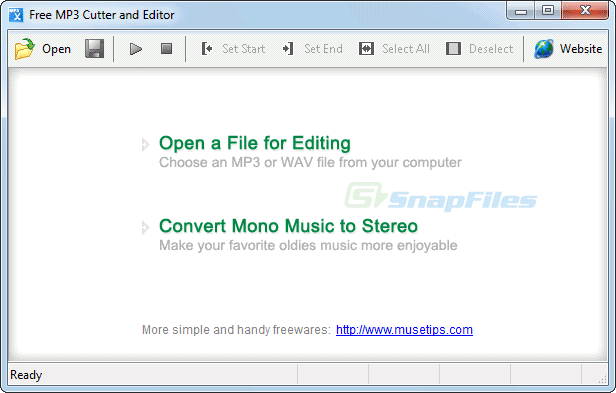 screenshot of Free MP3 Cutter and Editor