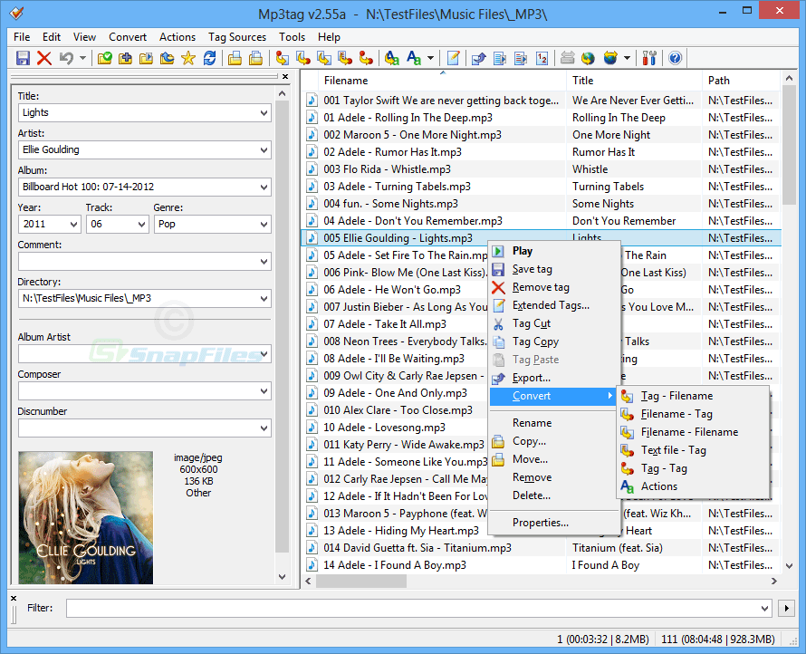 screen capture of Mp3Tag