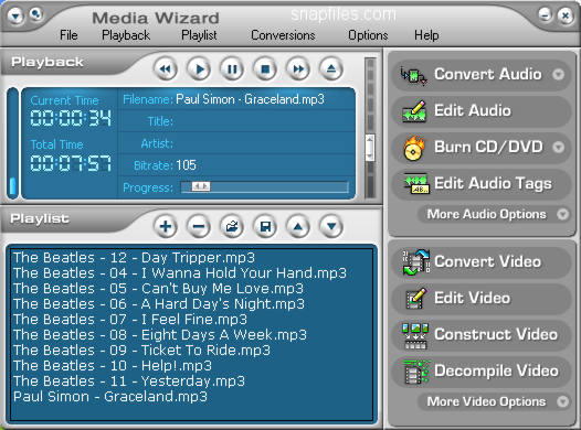 screen capture of CDH Media Wizard