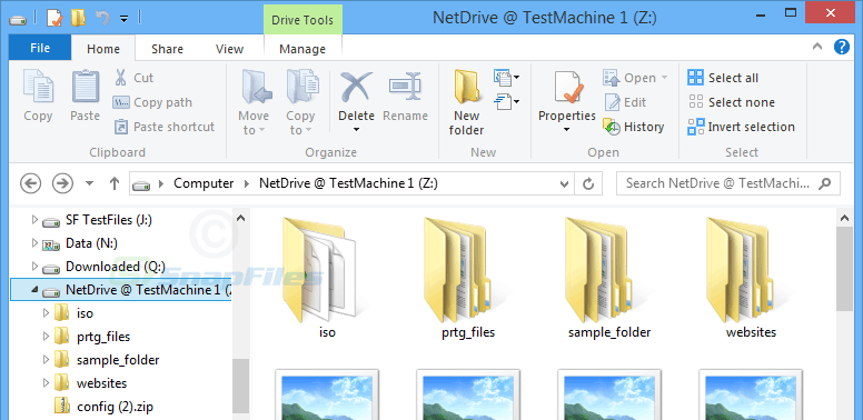 screenshot of NetDrive