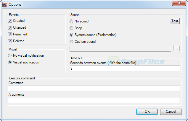 screenshot of Nodesoft Folder Monitor