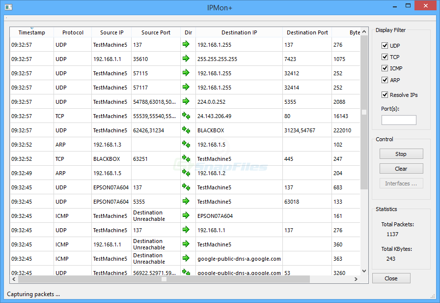 screen capture of EventSentry SysAdmin Tools