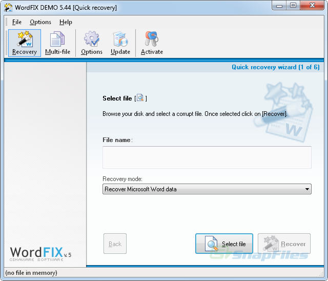 screenshot of OfficeFIX