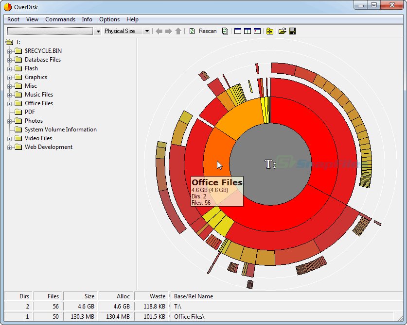 screen capture of OverDisk