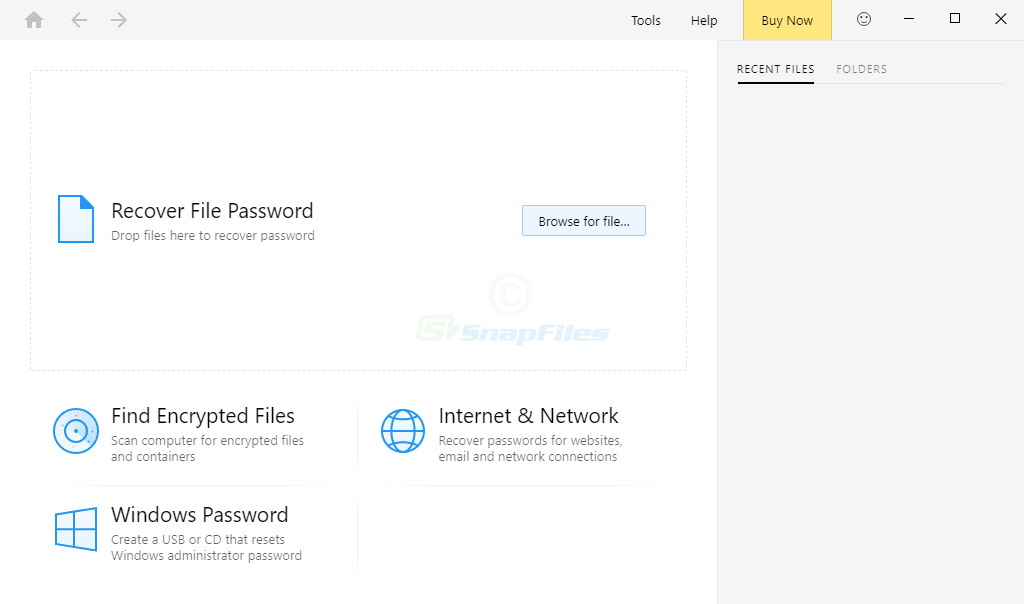 screen capture of Passware Kit Basic Demo