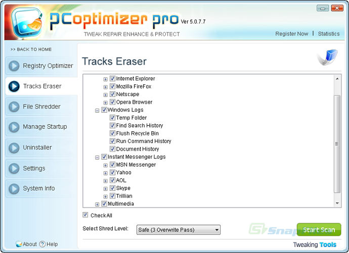 screenshot of PC Optimizer Pro