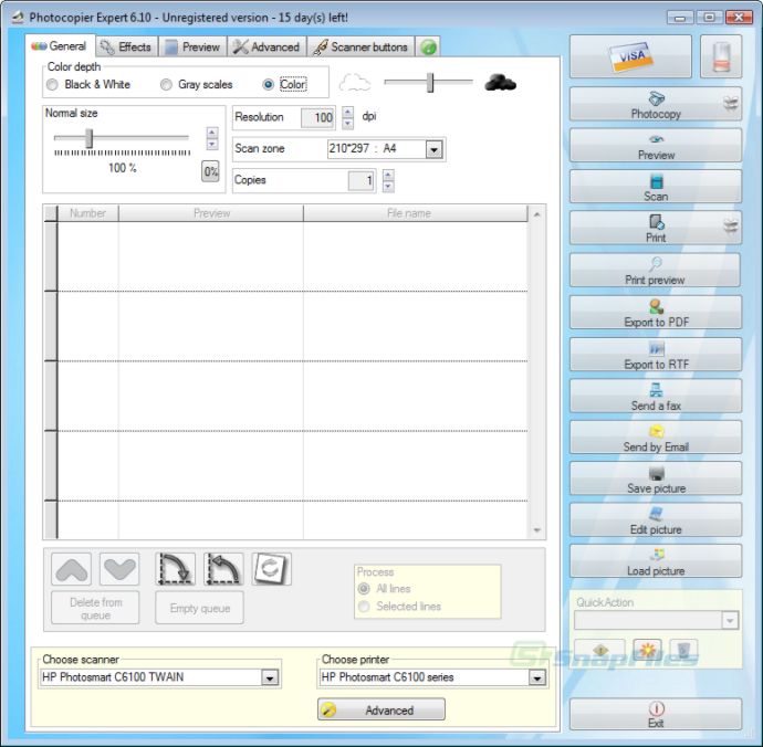 screenshot of Photocopier Expert