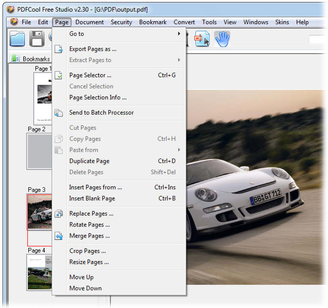 screenshot of PDFCool Free Studio