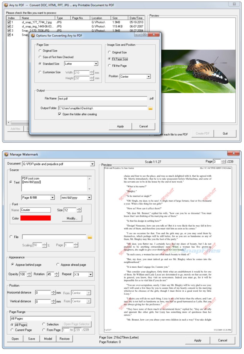 screenshot of PDFCool Studio