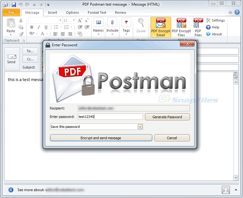 screenshot of PDF Postman