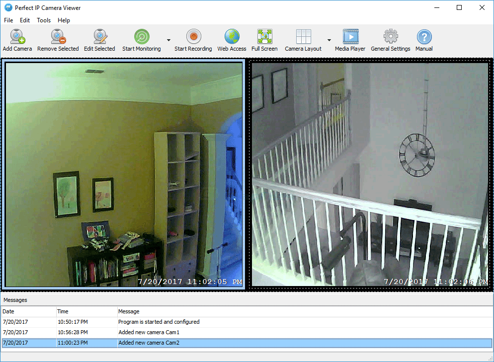 screen capture of Perfect IP Camera Viewer