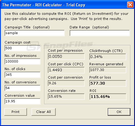 screenshot of The Permutator