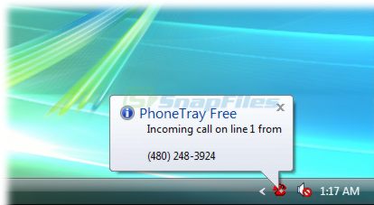 screen capture of PhoneTray Free