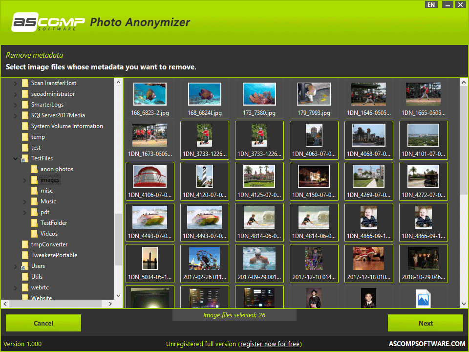 screenshot of Photo Anonymizer