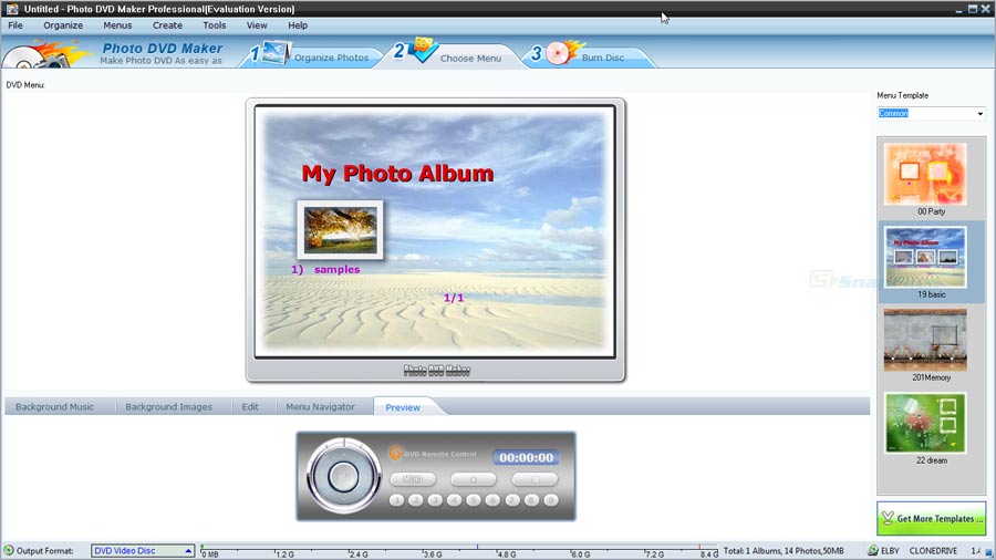screenshot of AnvSoft Photo DVD Maker